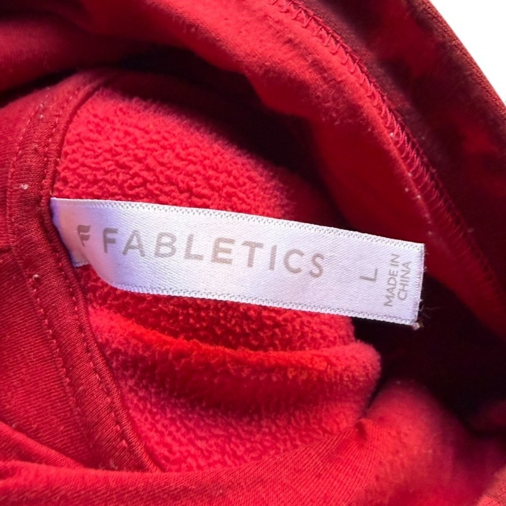 Fabletics Red All Over Go-To Print Hoodie Sweatsh… - image 3